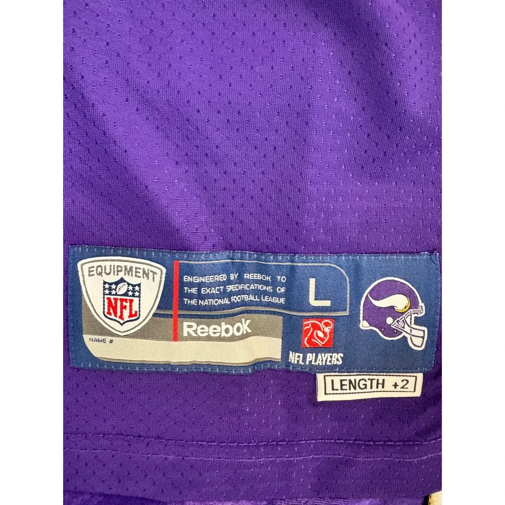 Reebok NFL Minnesota Vikings Percy Harvin #12 Jersey Mens‎ Large Purple Football